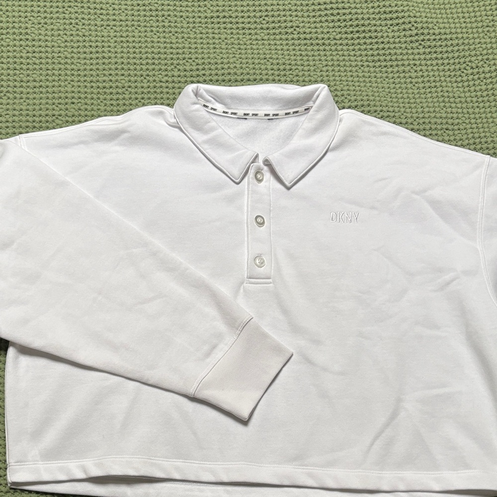 DKNY White Crew Neck Sweater
